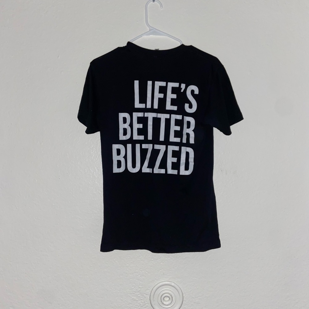 Super cute better buzz coffee graphic tee lifes better buzzed short sleeve top